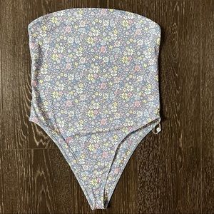 Frankies Bikinis Stella One Piece Swimsuit Blue Floral